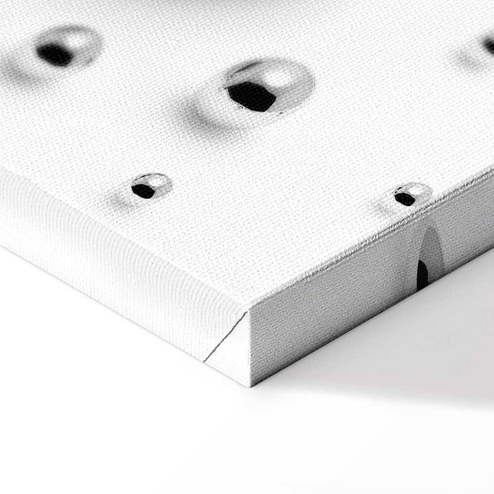 Abstract Frosted Winter Vertical Canvas Print