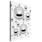 Abstract Frosted Winter Vertical Canvas Print