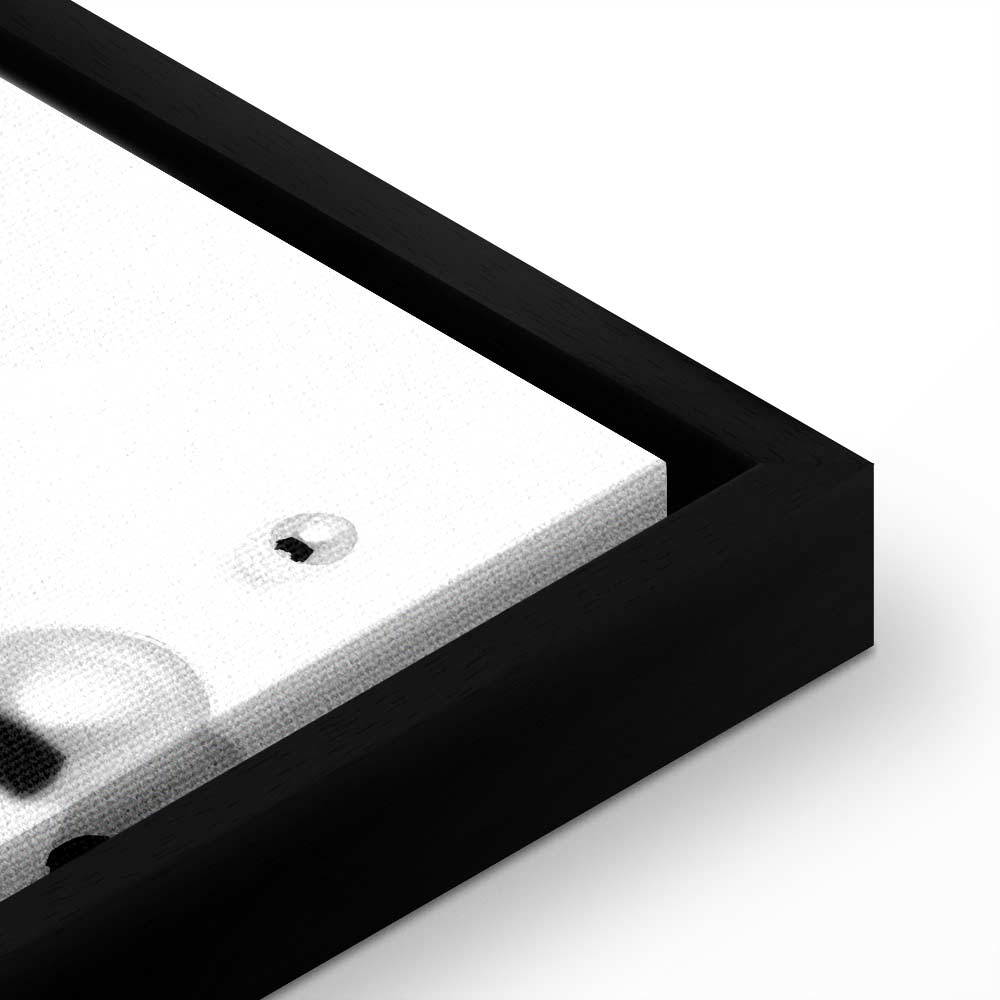 Abstract Frosted Winter Vertical Canvas Print