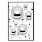 Abstract Frosted Winter Vertical Canvas Print