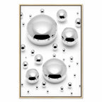 Abstract Frosted Winter Vertical Canvas Print