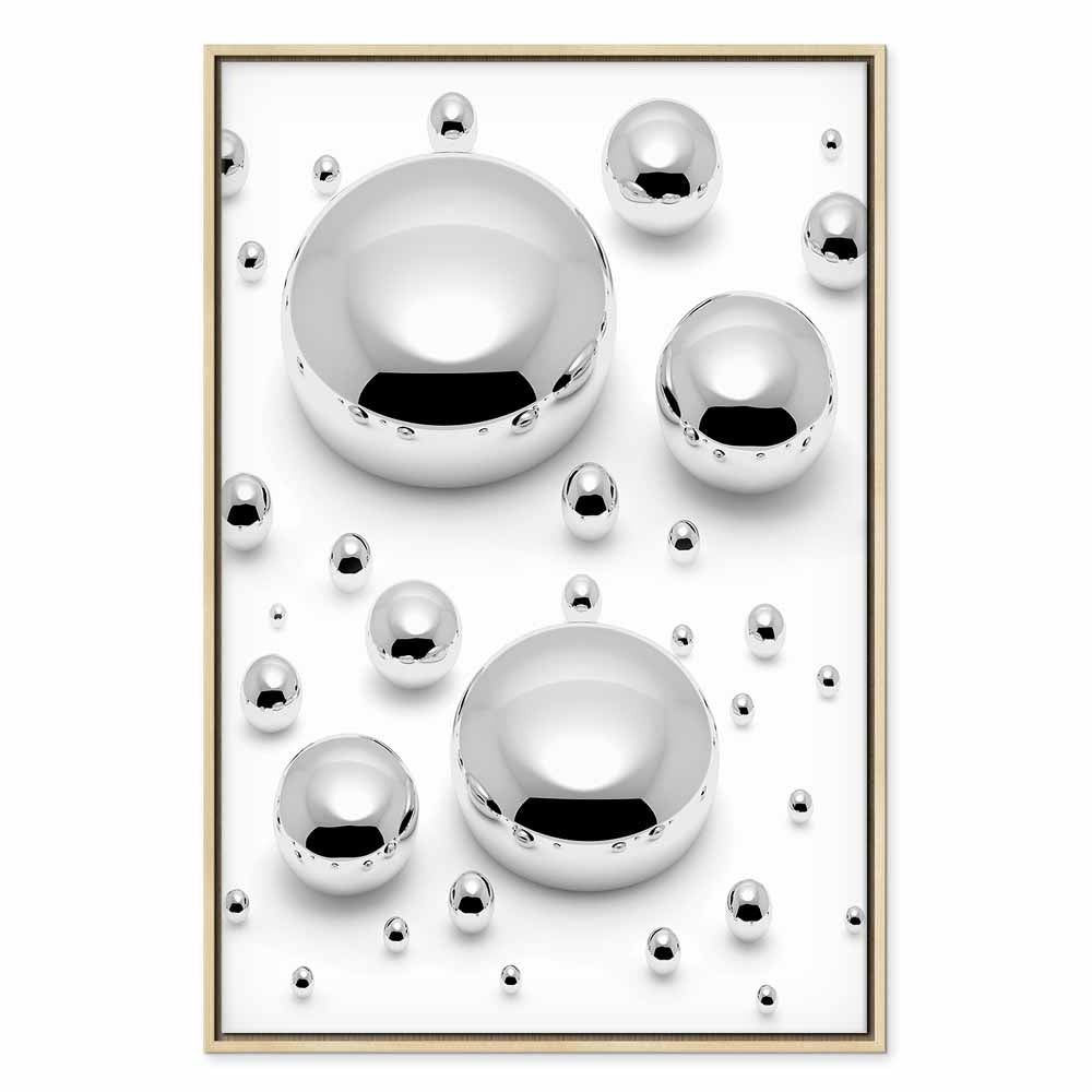 Abstract Frosted Winter Vertical Canvas Print