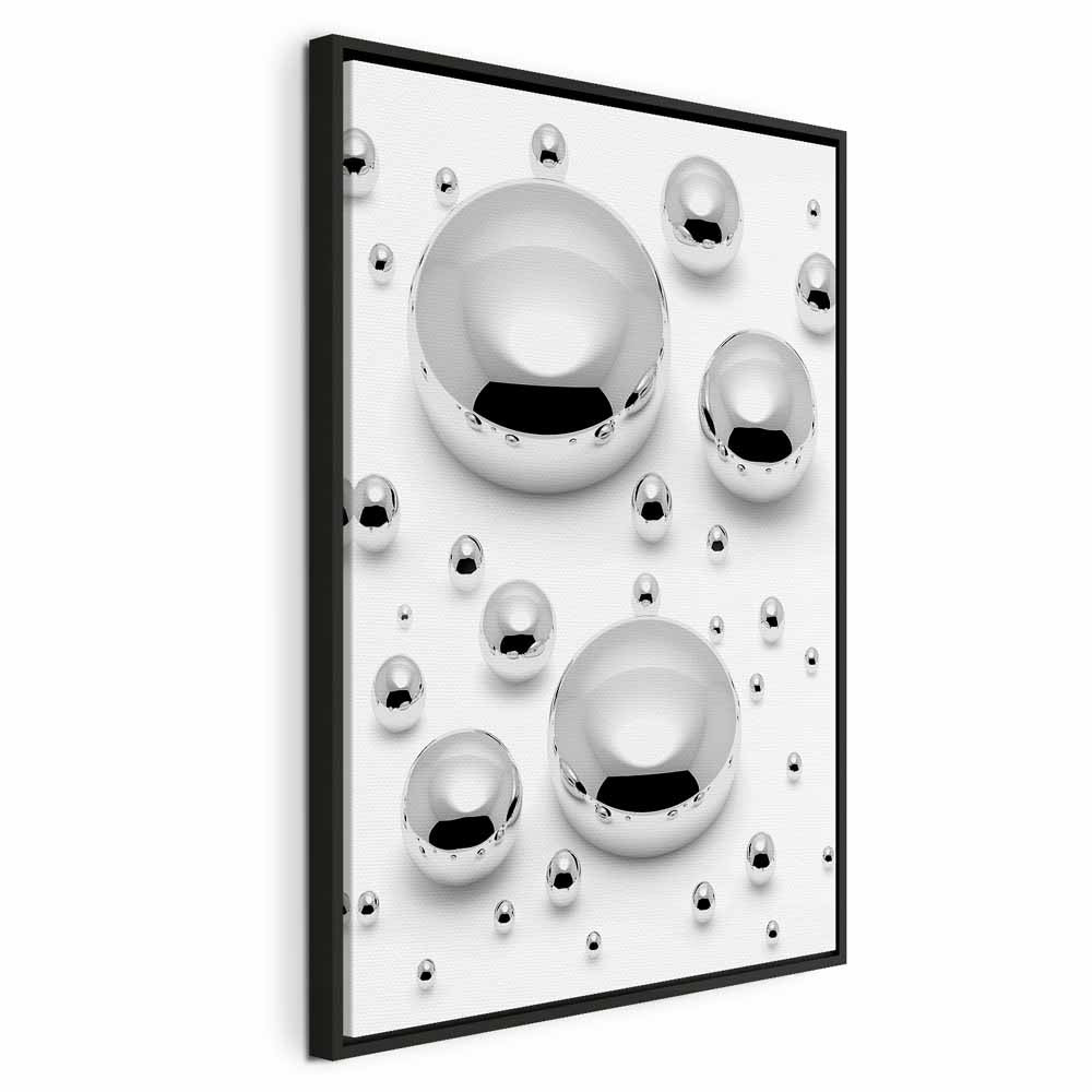 Abstract Frosted Winter Vertical Canvas Print