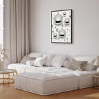 Abstract Frosted Winter Vertical Canvas Print