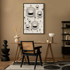 Abstract Frosted Winter Vertical Canvas Print