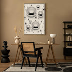 Abstract Frosted Winter Vertical Canvas Print