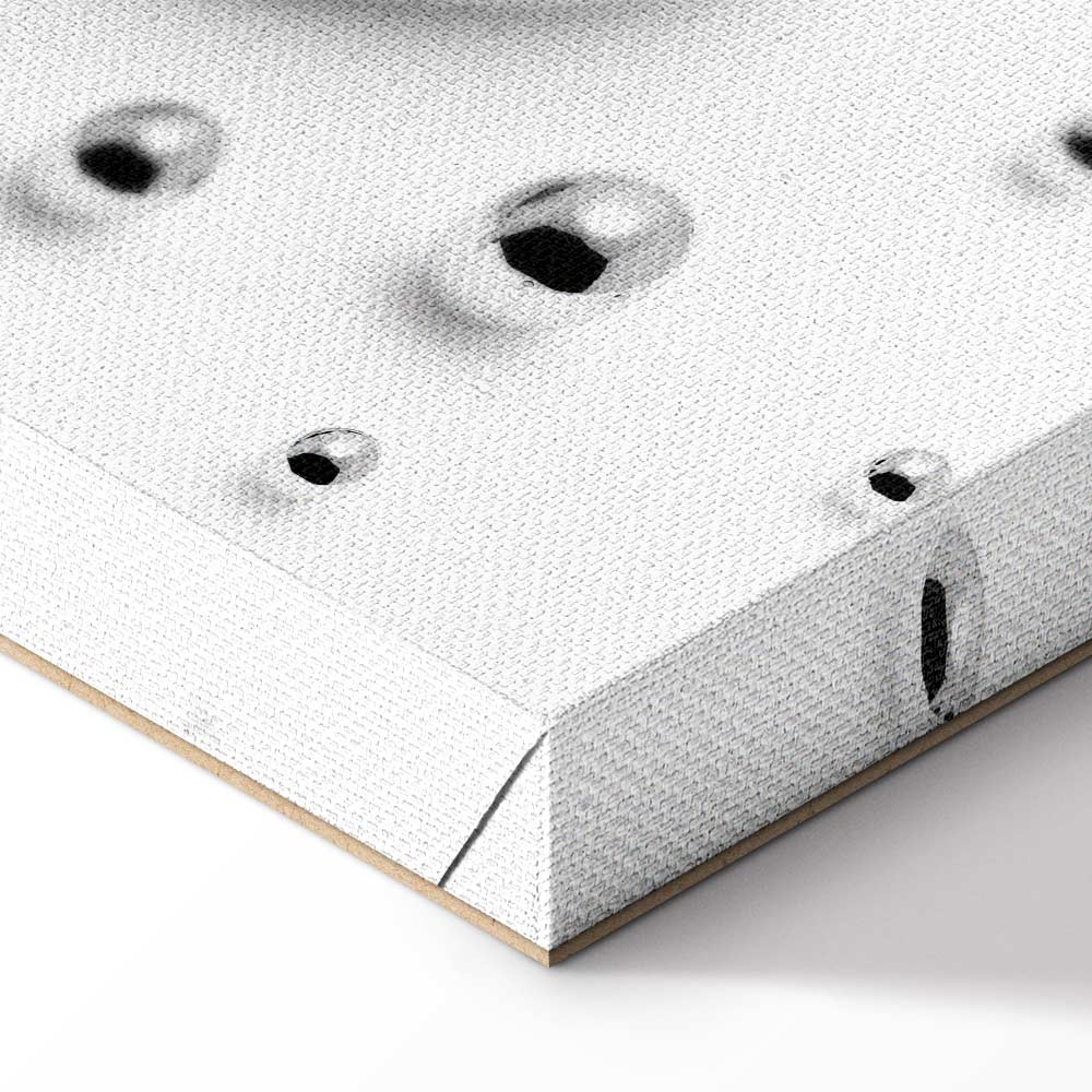 Abstract Frosted Winter Vertical Canvas Print