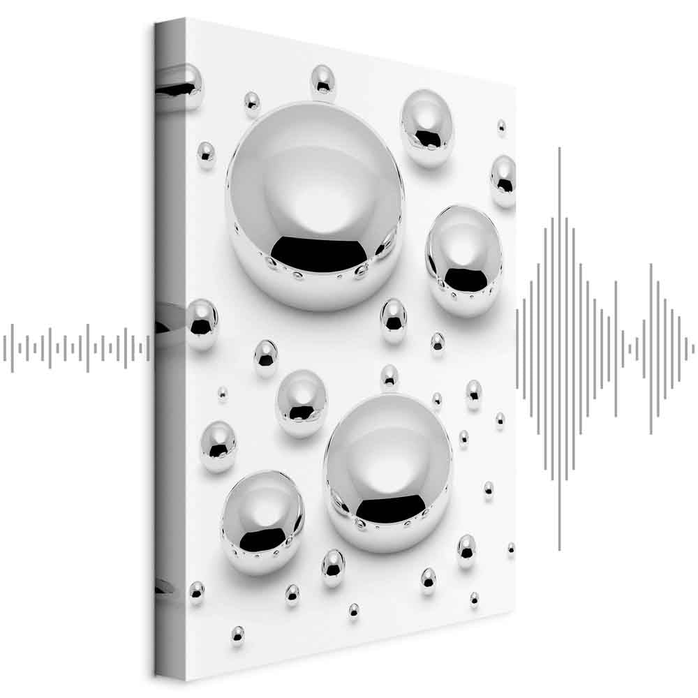 Abstract Frosted Winter Vertical Canvas Print