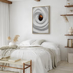 Zen Sand Garden Karesansui Vertical Canvas Print