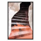 Abstract Stone Staircase Architecture Canvas Print