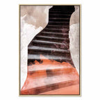 Abstract Stone Staircase Architecture Canvas Print