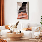 Abstract Stone Staircase Architecture Canvas Print