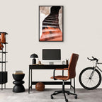 Abstract Stone Staircase Architecture Canvas Print