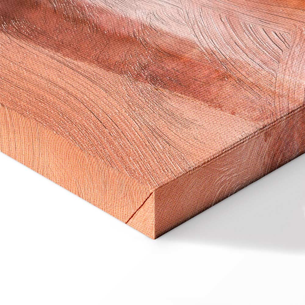 Abstract Stone Staircase Architecture Canvas Print