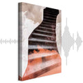 Abstract Stone Staircase Architecture Canvas Print