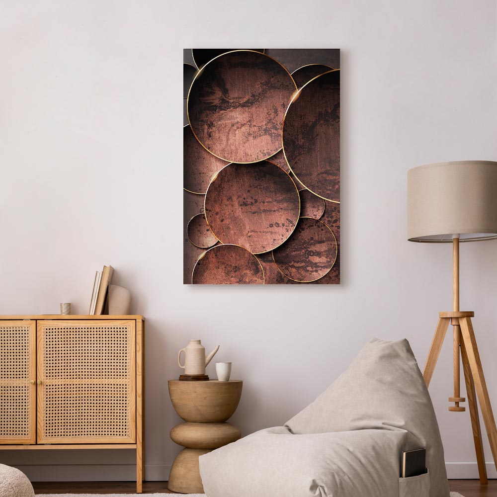 Abstract Nature Sounds Vertical Canvas Print