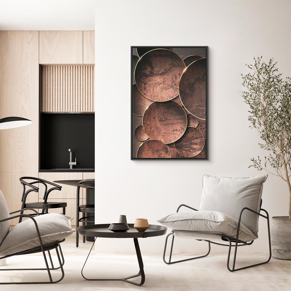 Abstract Nature Sounds Vertical Canvas Print