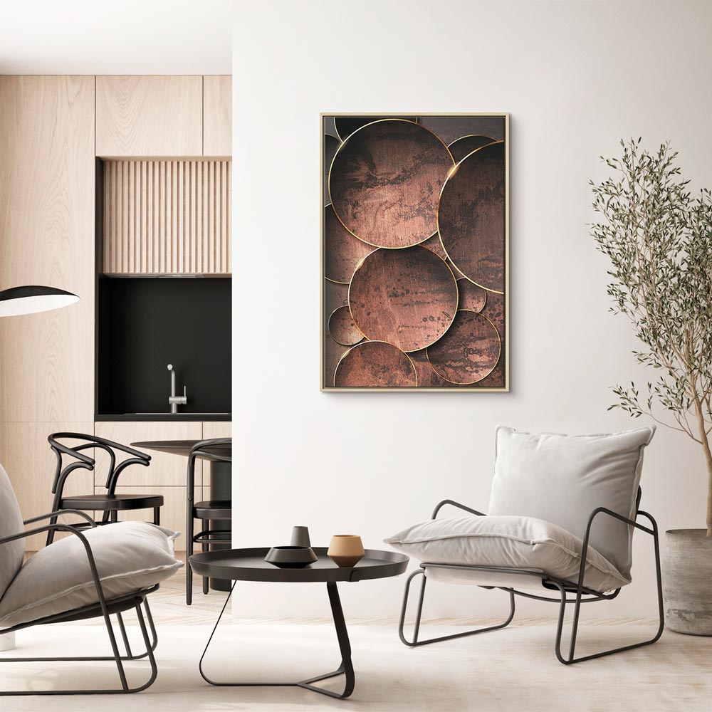 Abstract Nature Sounds Vertical Canvas Print