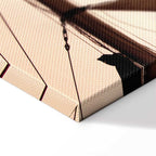 Sepia Sea Breeze Landscape Canvas Print