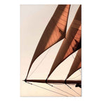 Sepia Sea Breeze Landscape Canvas Print