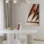 Sepia Sea Breeze Landscape Canvas Print