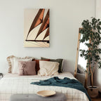 Sepia Sea Breeze Landscape Canvas Print