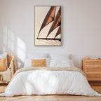 Sepia Sea Breeze Landscape Canvas Print