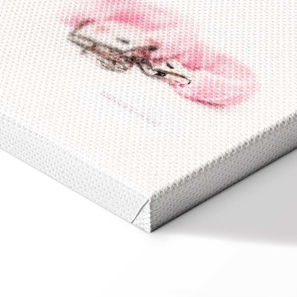 Abstract Inscriptions Vertical Canvas Print