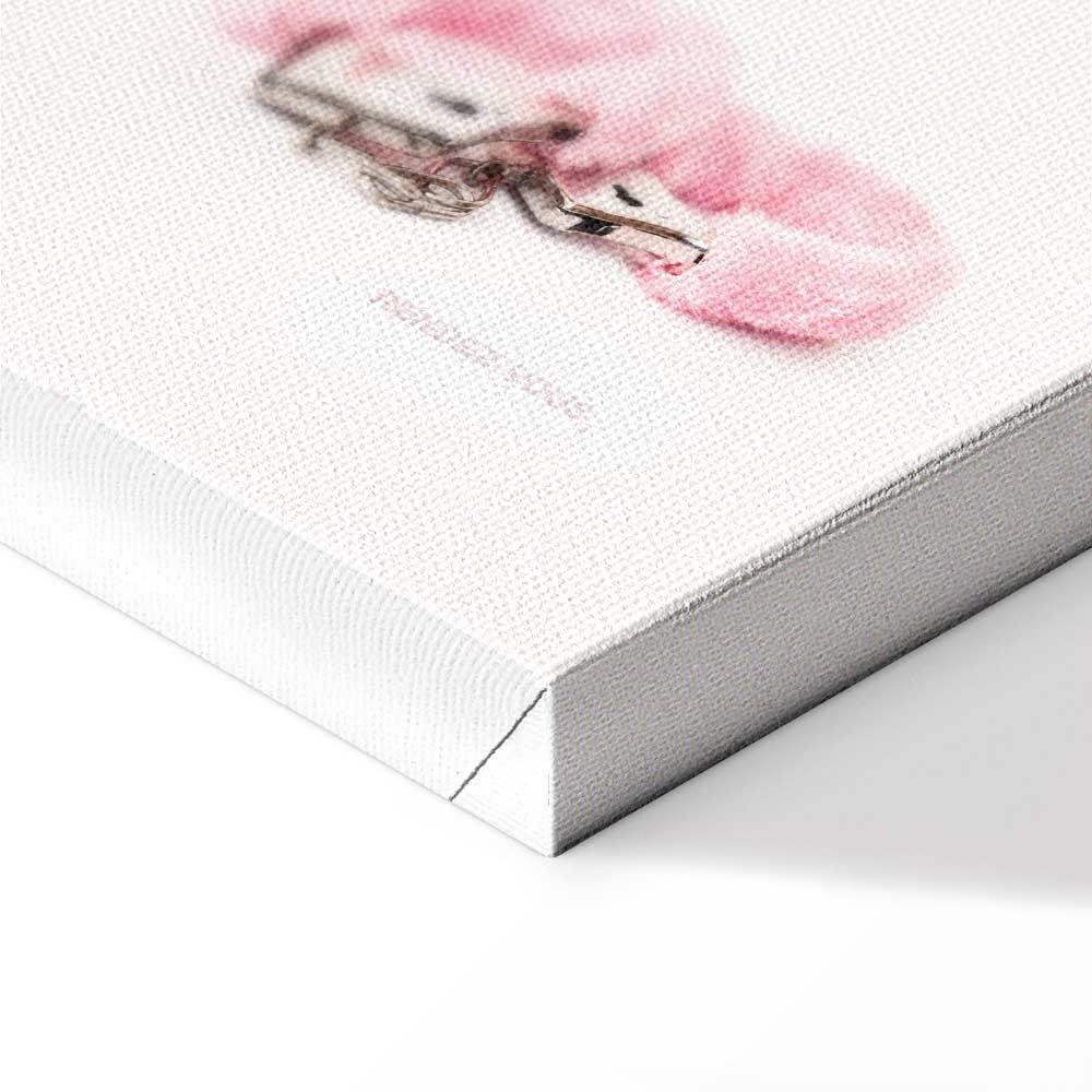 Abstract Inscriptions Vertical Canvas Print