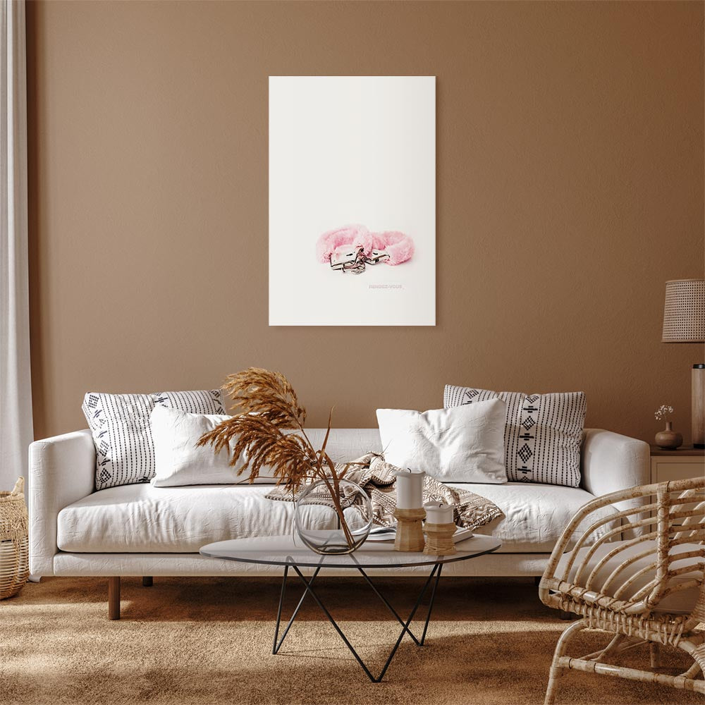 Abstract Inscriptions Vertical Canvas Print