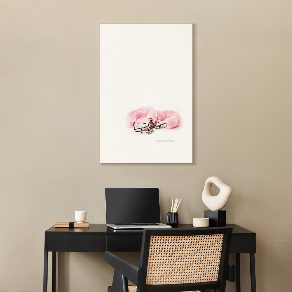 Abstract Inscriptions Vertical Canvas Print