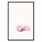 Abstract Inscriptions Vertical Canvas Print