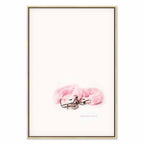 Abstract Inscriptions Vertical Canvas Print