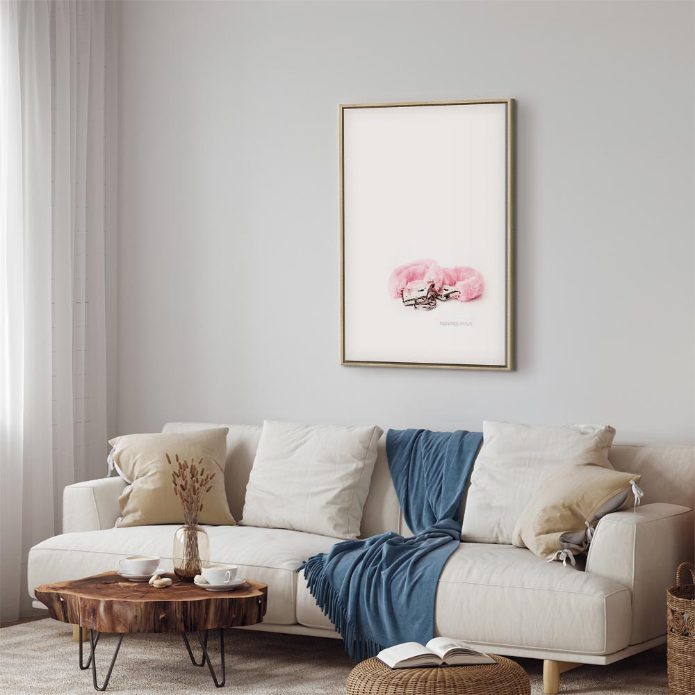 Abstract Inscriptions Vertical Canvas Print