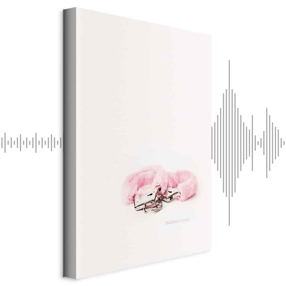 Abstract Inscriptions Vertical Canvas Print