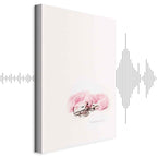 Abstract Inscriptions Vertical Canvas Print