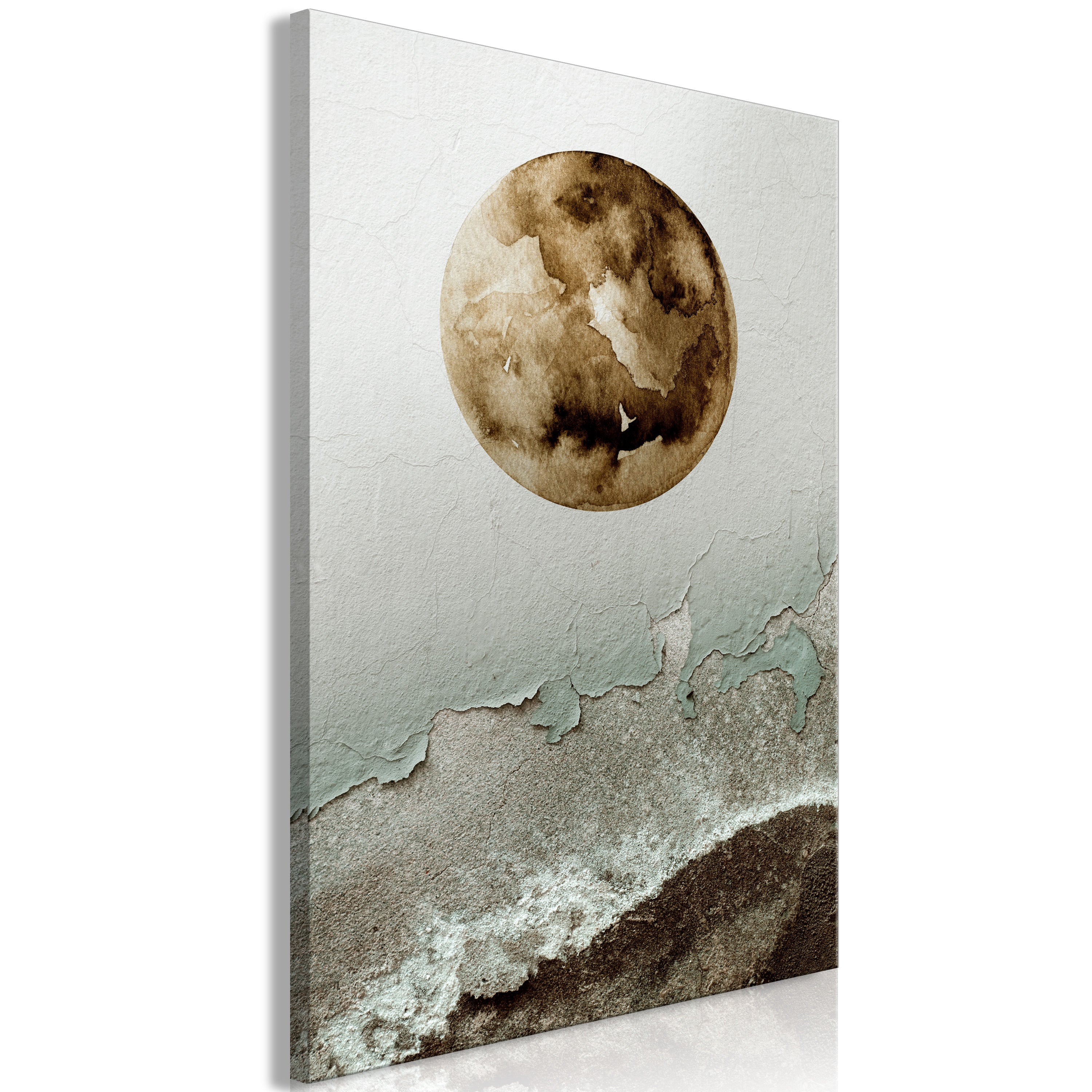 Canvas Print Vertical Green Tide Abstract