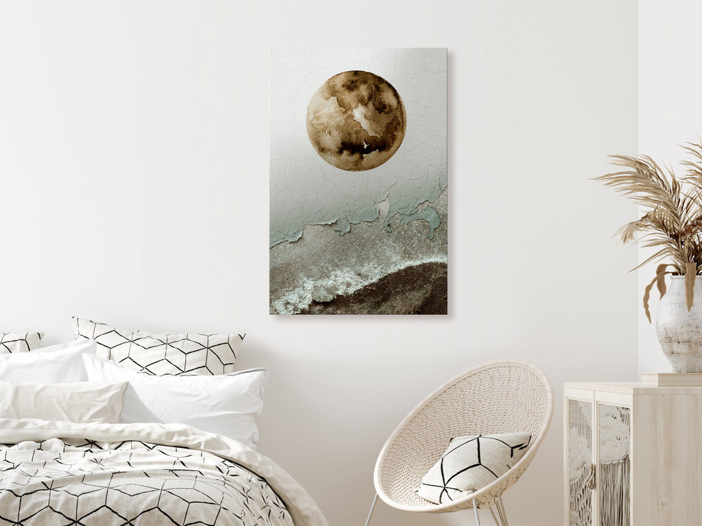 Canvas Print Vertical Green Tide Abstract