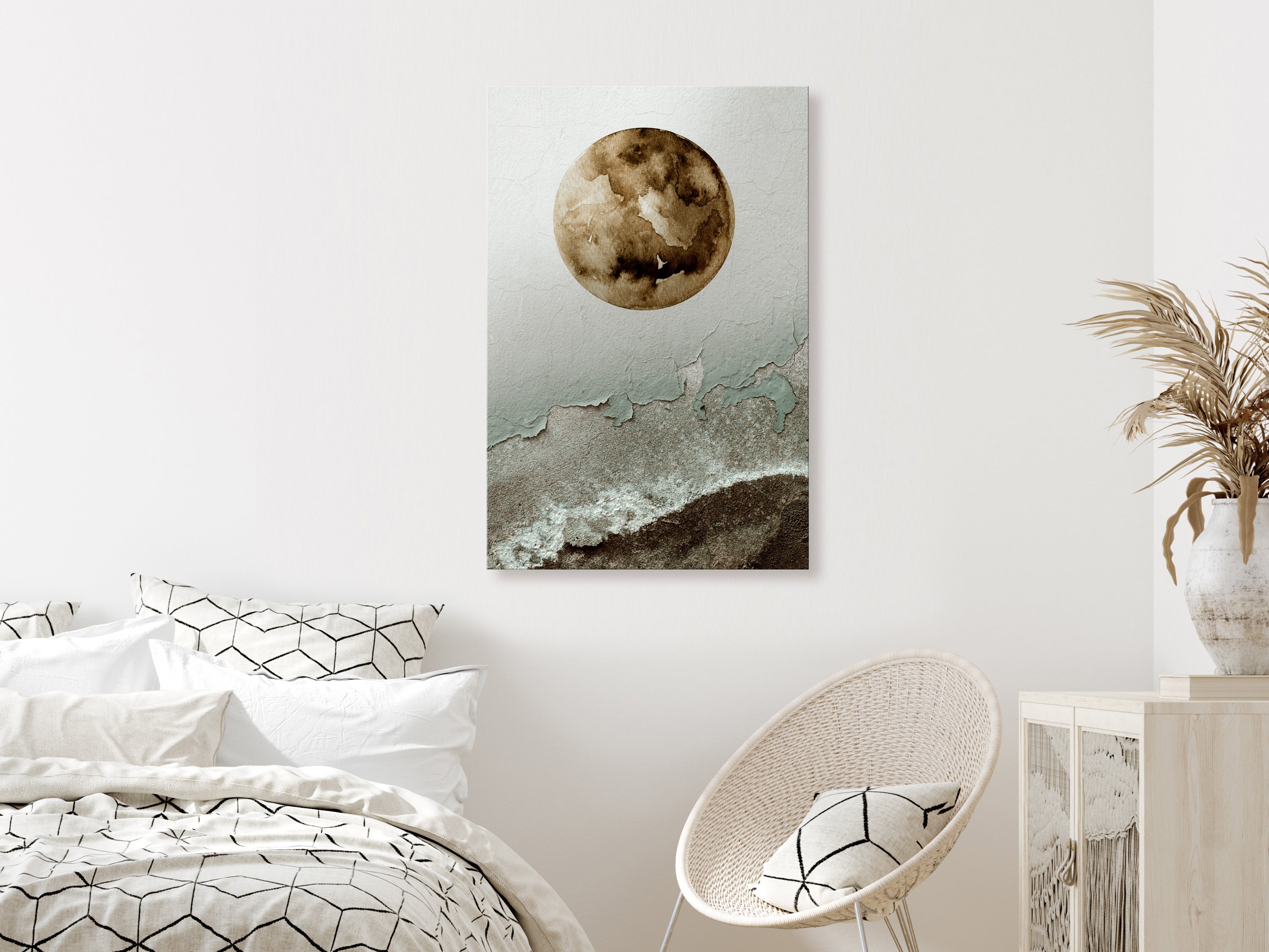 Canvas Print Vertical Green Tide Abstract