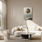 Green Abstract Texture Vertical Canvas Print