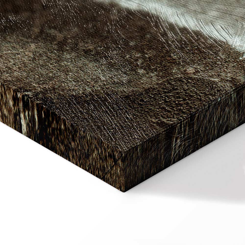 Green Abstract Texture Vertical Canvas Print