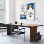 Abstract Sea Mountain 4-Part Canvas Print