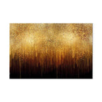 Abstract Gold Texture Wide Canvas Print