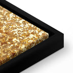 Abstract Gold Texture Wide Canvas Print