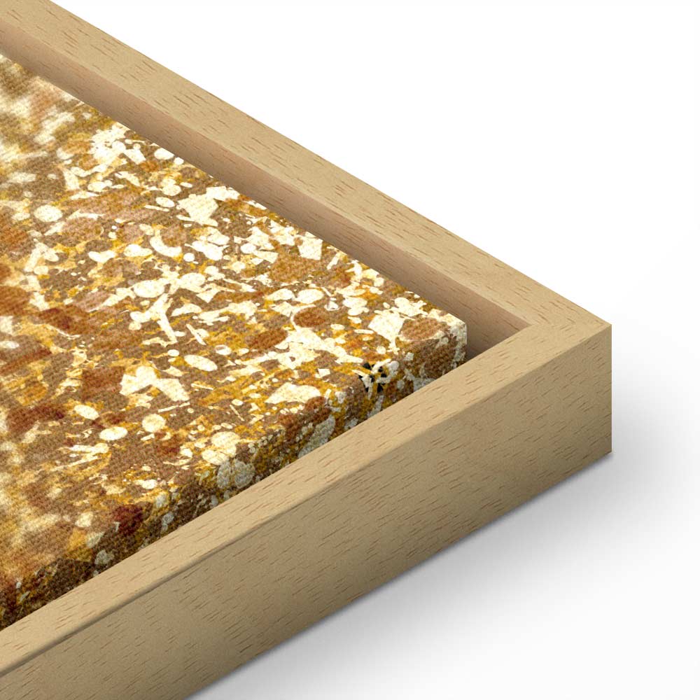 Abstract Gold Texture Wide Canvas Print