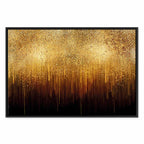Abstract Gold Texture Wide Canvas Print