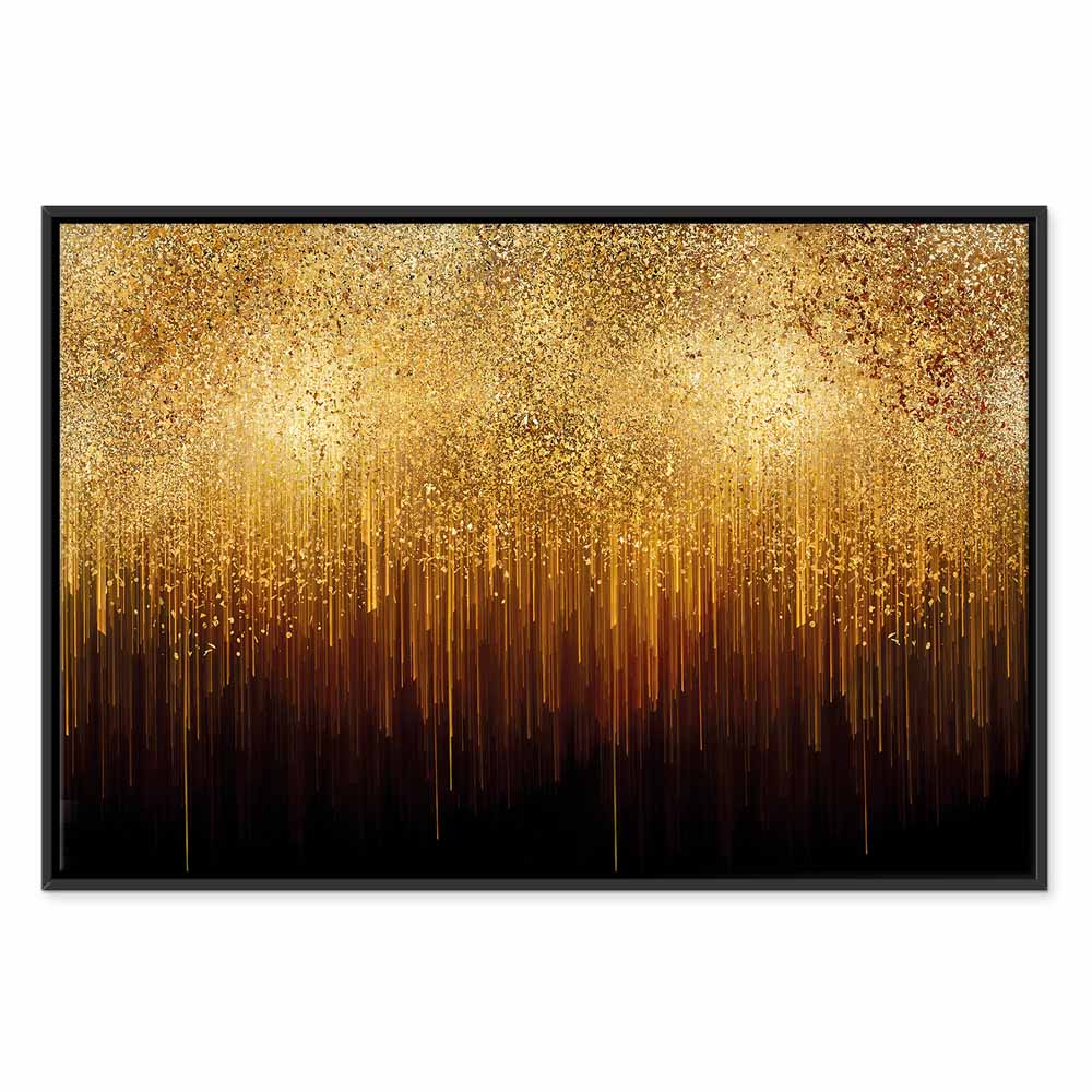 Abstract Gold Texture Wide Canvas Print