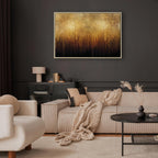Abstract Gold Texture Wide Canvas Print