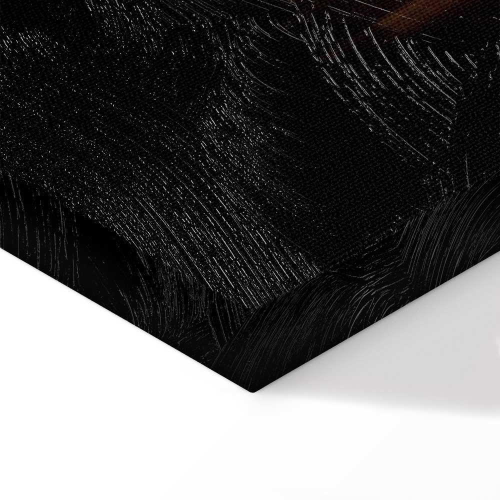 Abstract Gold Texture Wide Canvas Print