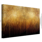 Abstract Gold Texture Wide Canvas Print